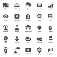 paquete de iconos de negocios para el diseño de su sitio web, logotipo, aplicación, ui. diseño de tono dúo de icono de negocio. Ilustración de gráficos vectoriales y trazo editable. vector