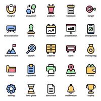 paquete de iconos de negocios para el diseño de su sitio web, logotipo, aplicación, ui. diseño de esquema de icono de negocio. Ilustración de gráficos vectoriales y trazo editable. vector