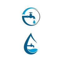 plumbing logo Vector icon design illustration