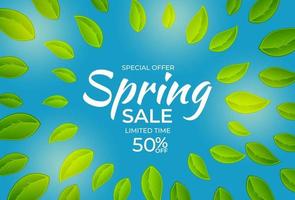 Natural Light Spring Sale Background. Vector Illustration. EPS10