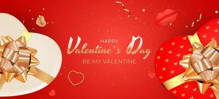 Valentine s Day Background Design. Template for advertising, web, social media and fashion ads. Poster, flyer, greeting card, header for website Vector Illustration EPS10