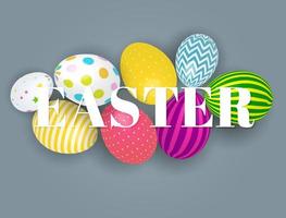 Abstract Easter Sale Template Background Vector Illustration