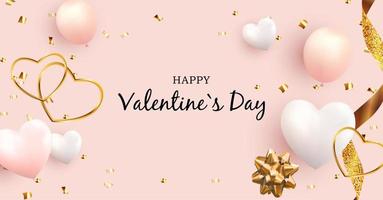 Valentine's Day Love and Feelings Weekend Sale Background Design. Template for advertising, web, social media and fashion ads. Vector Illustration. EPS10