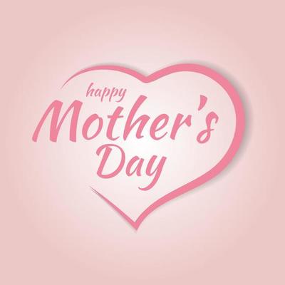 Happy Mother's Day congratulation background card. Vector illustration