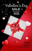 Valentine s Day Love and Feelings banner Background Design. vector