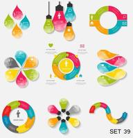 Collection of Infographic Templates for Business Vector Illustration