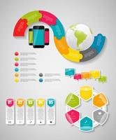 Ilustración de vector de plantilla de negocio de infografía