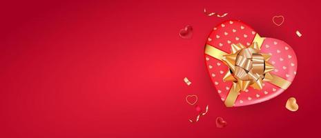 Valentine s Day Background Design. Template for advertising, web, social media and fashion ads. Poster, flyer, greeting card, header for website Vector Illustration EPS10