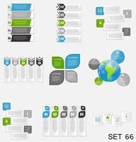 Collection of Infographic Templates for Business Vector Illustration. eps10