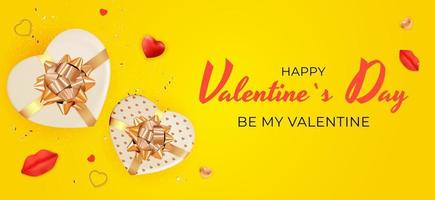 Valentine s Day Background Design. Template for advertising, web, social media and fashion ads. Poster, flyer, greeting card, header for website Vector Illustration EPS10