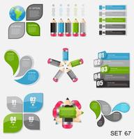 Collection of Infographic Templates for Business Vector Illustration. eps10