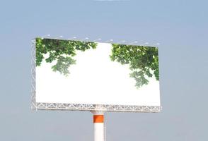 white billboard for advertisement photo