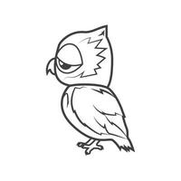 Cute Cartoon Owl vector