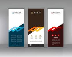 Roll up banner stand brochure flyer vertical template design, covers ,infographics ,vector abstract geometric background, modern x-banner vector