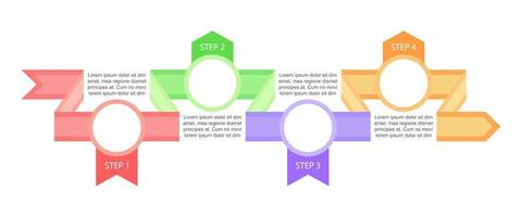 Seasonal infographic chart design template vector