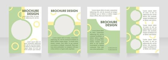 Interior designing advertisement blank brochure layout design vector