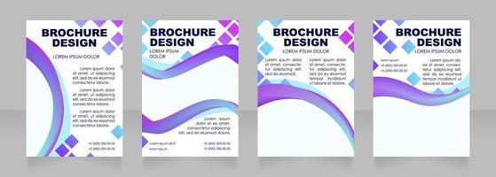 High school advertisement blank brochure layout design vector