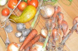 Vegetables grown independently in the country photo