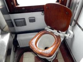 Interior of a railway car in a train photo