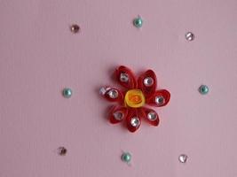 Rhinestones beaded artwork photo