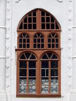 Window architecture Ukrainian Baroque the fragment of the building photo