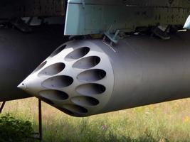 Armament of aircraft and helicopters rockets, bombs, cannons photo