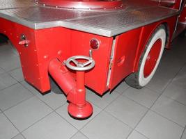 Fire equipment in parts of cars and equipment parts photo