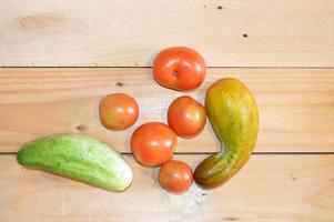 Vegetables grown independently in the country photo