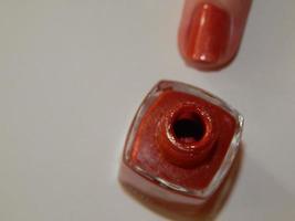 Manicure nail polish, color and polish nails photo