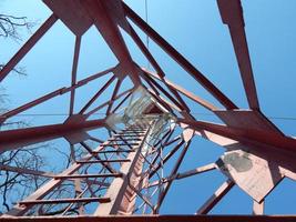 The design of the fire tower of the metal tower photo