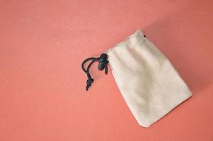 Gift pouch isolated on background photo