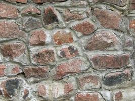 Textura de material de piedra natural y paredes de mampostería de ladrillo. foto