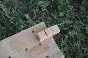 modelos de madera y diseños de la casa. foto