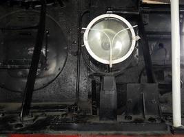 Detalles de transporte ferroviario de locomotoras, vagones foto