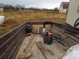 Construction of a drinking well at the dacha photo