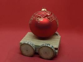 Christmas tree toy with mock-ups of objects photo