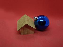 Christmas tree toy with mock-ups of objects photo