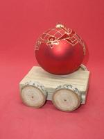 Christmas tree toy with mock-ups of objects photo