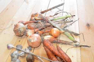 Vegetables grown independently in the country photo