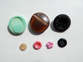 Buttons in different compositions and sizes photo