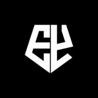 EY logo monogram with pentagon shape style design template vector
