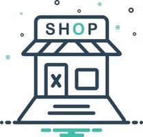 icono de mezcla para tienda vector