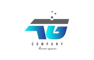 AG A G alphabet letter logo combination in blue and grey color. Creative icon design for company and business vector