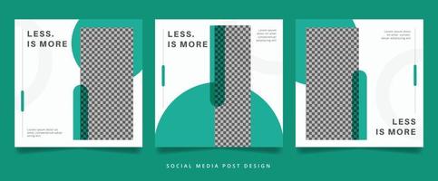 Less is More Flyer or Social Media Banner vector