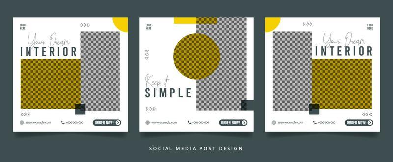 Simple White Interior Flyer or Social Media Banner