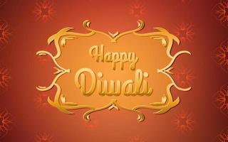 Happy Diwali vector illustration, Happy diwali vector banner illustration with diya - oil lamp, Diwali illustration with typography, creative Diwali Vector design for greeting card and background.