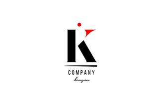 k letra logo alfabeto diseño icono para empresa y negocio vector