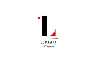 L letter logo alphabet design icon for company and business vector