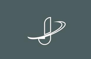 icono del logotipo de la letra j para negocios y empresa vector