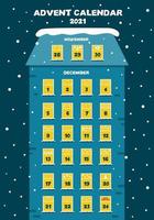 advent calendar house with windows vector